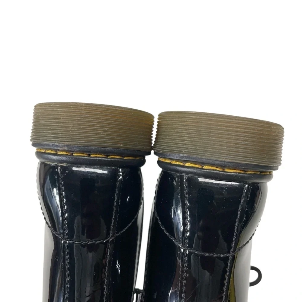 Dr. Martens 1460 Black Patent Leather Lace-Up Boots Toddler US Size 8